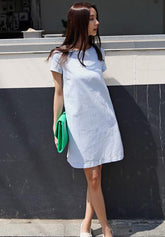 Casual Friday Denim Dress - Ferlicious